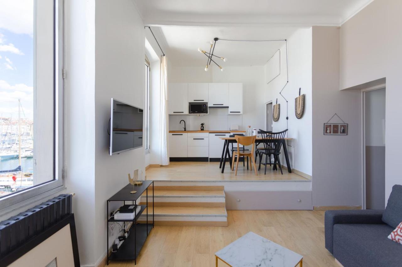 Le Rive Neuve Standing Vieux-Port - Appartement 1 Chambre 4 Pers Vue Mer Clim 马赛 外观 照片
