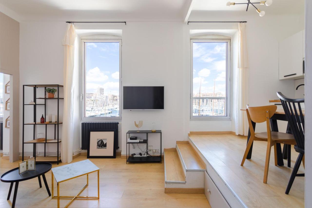 Le Rive Neuve Standing Vieux-Port - Appartement 1 Chambre 4 Pers Vue Mer Clim 马赛 外观 照片